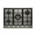 piano-cottura-elleci-pmss75373csg-75-cm-5-fuochi-gas-acciaio-inox-griglie-in-ghisa
