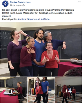 Facebook post from Butler Elementary School about Promito Playback's anti-bullying show