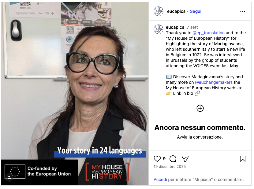 LA STORIA DI UNA CALABRESE EMIGRATA IN BELGIO