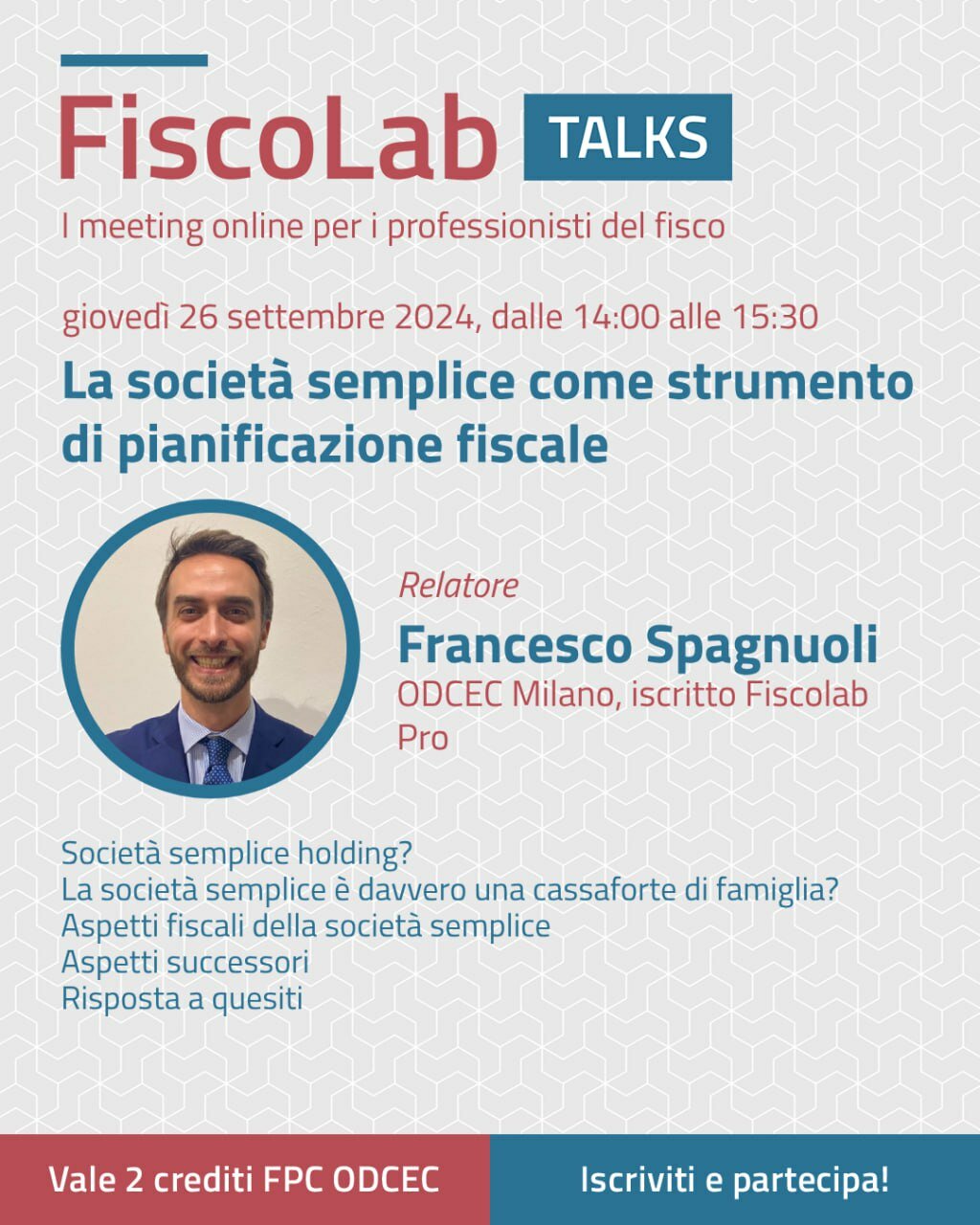 La società semplice come strumento di pianificazione fiscale