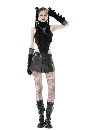 goth-n-roll-mini-skirt