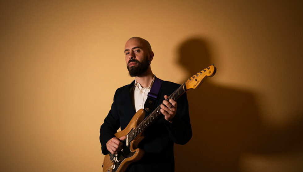 Federico Ficarra on electric guitar PH. by Stefano Cosi