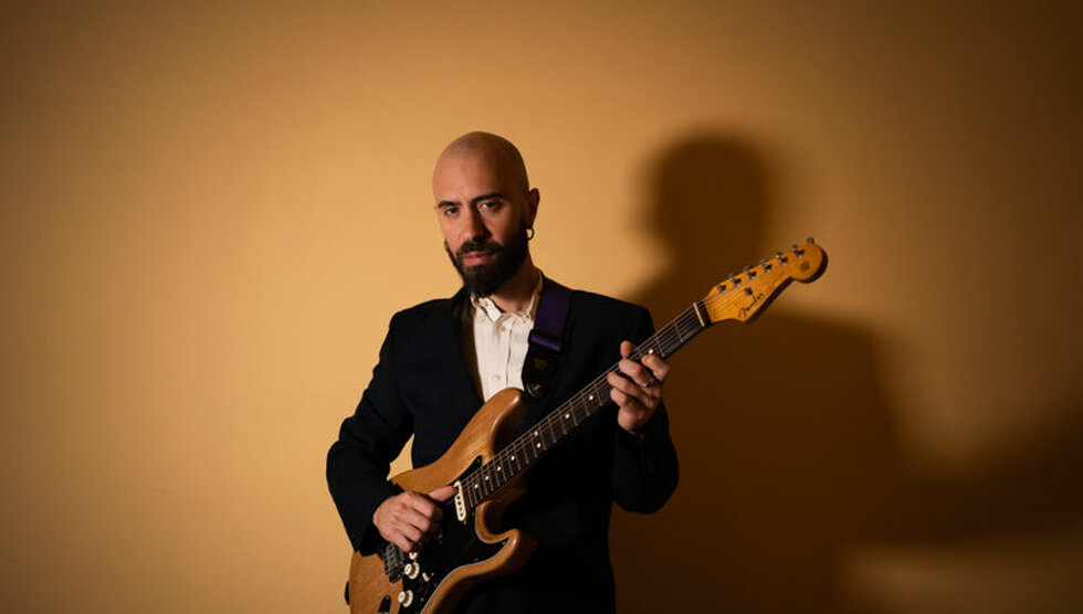 Federico Ficarra on electric guitar PH. by Stefano Cosi