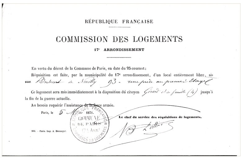 Requisition of vacant housing in Paris and ceasefire in Neuilly