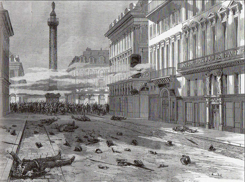 Disturbances and incidents in rue de la Paix