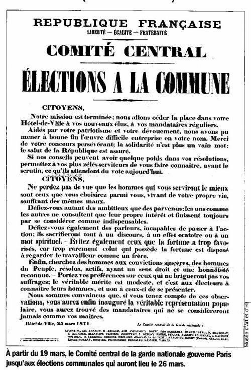Oggi si elegge chi guider&agrave; la Commune de Paris