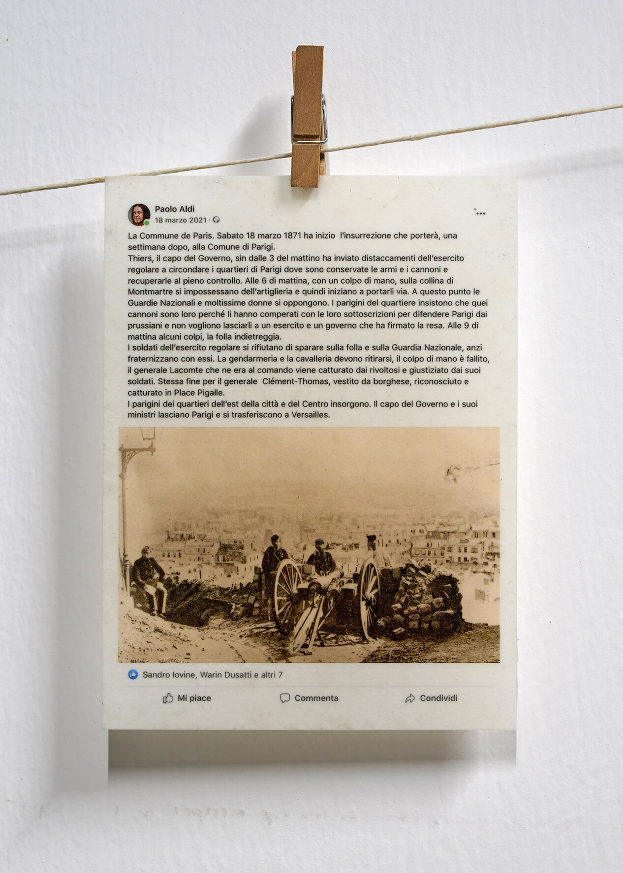 La Commune de Paris. 18 marzo 1871 Work in progress