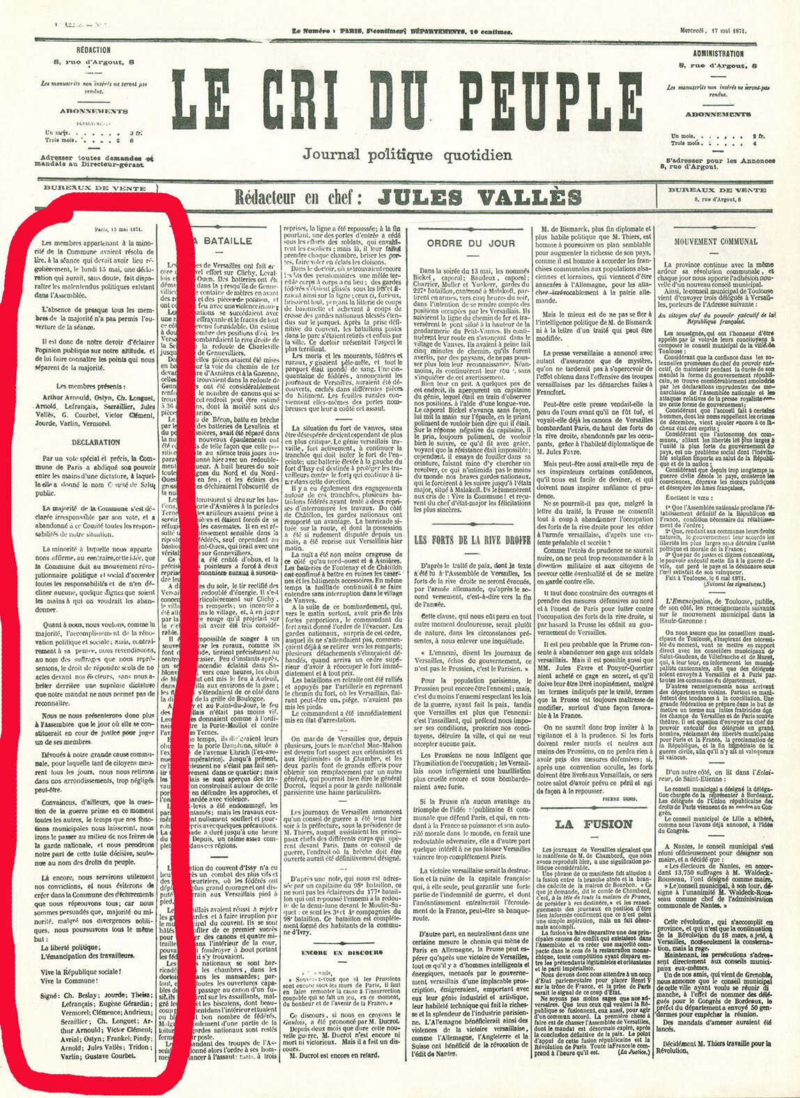 Crisis in the Council of the Commune of Paris