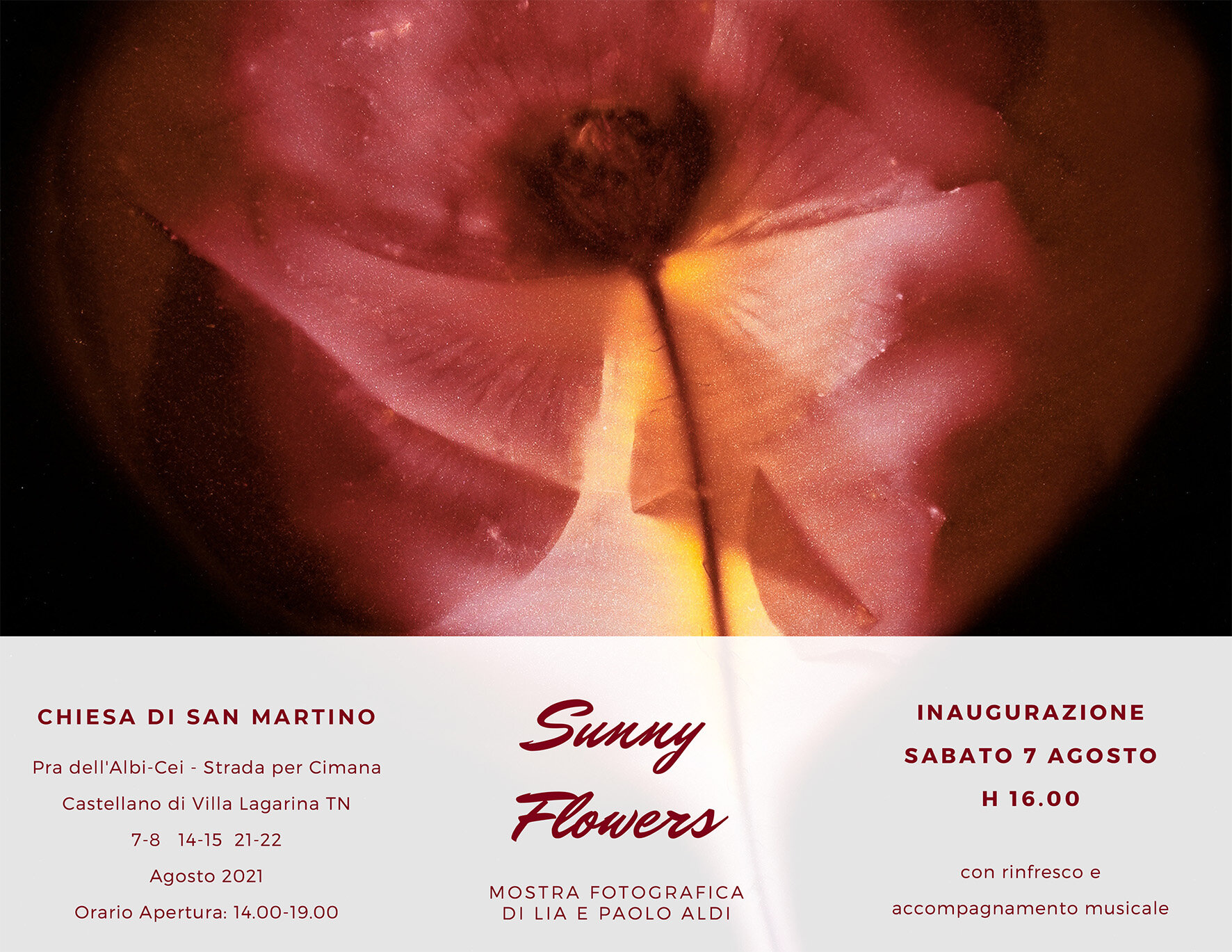 Sunny Flowers in mostra nella chiesa di S. Martino 