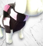 maglioncino-per-cane-a-righe-rosa-e-marrone-con-sciarpa
