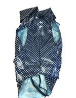 modello-eclissi-impermeabile-blu-a-pois-e-finitura-lucida