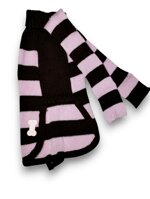 abbraccio-di-lana-maglioncino-a-righe-rosa-e-cioccolato-con-sciarpetta-coordinata