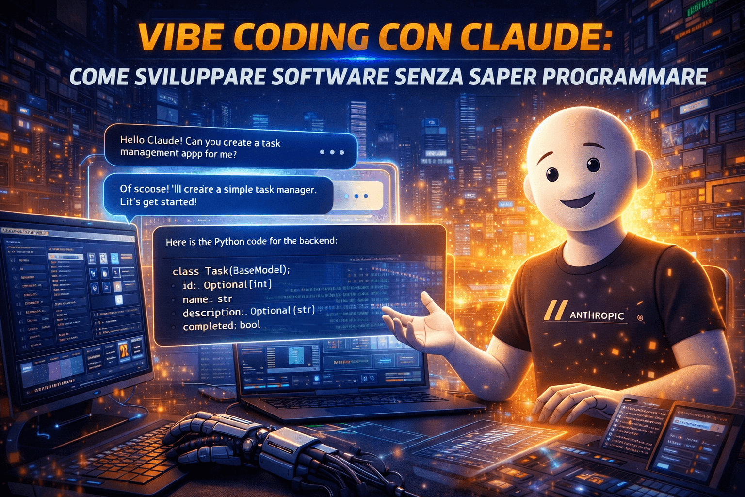 Vibe Coding con Claude: La Guida Pratica per Far Programmare l'AI al Posto Tuo