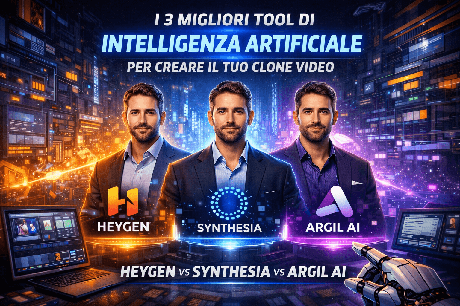 I 3 Migliori Tool di Intelligenza Artificiale per Creare il Tuo Clone Video (Guida 2025) I 3 Migliori Tool di Intelligenza Artificiale per Creare il Tuo Clone Video (Guida 2025)