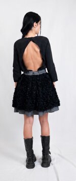 gonna-in-denim-leggero-con-tessuto-floreale