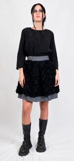 gonna-in-denim-leggero-con-tessuto-floreale