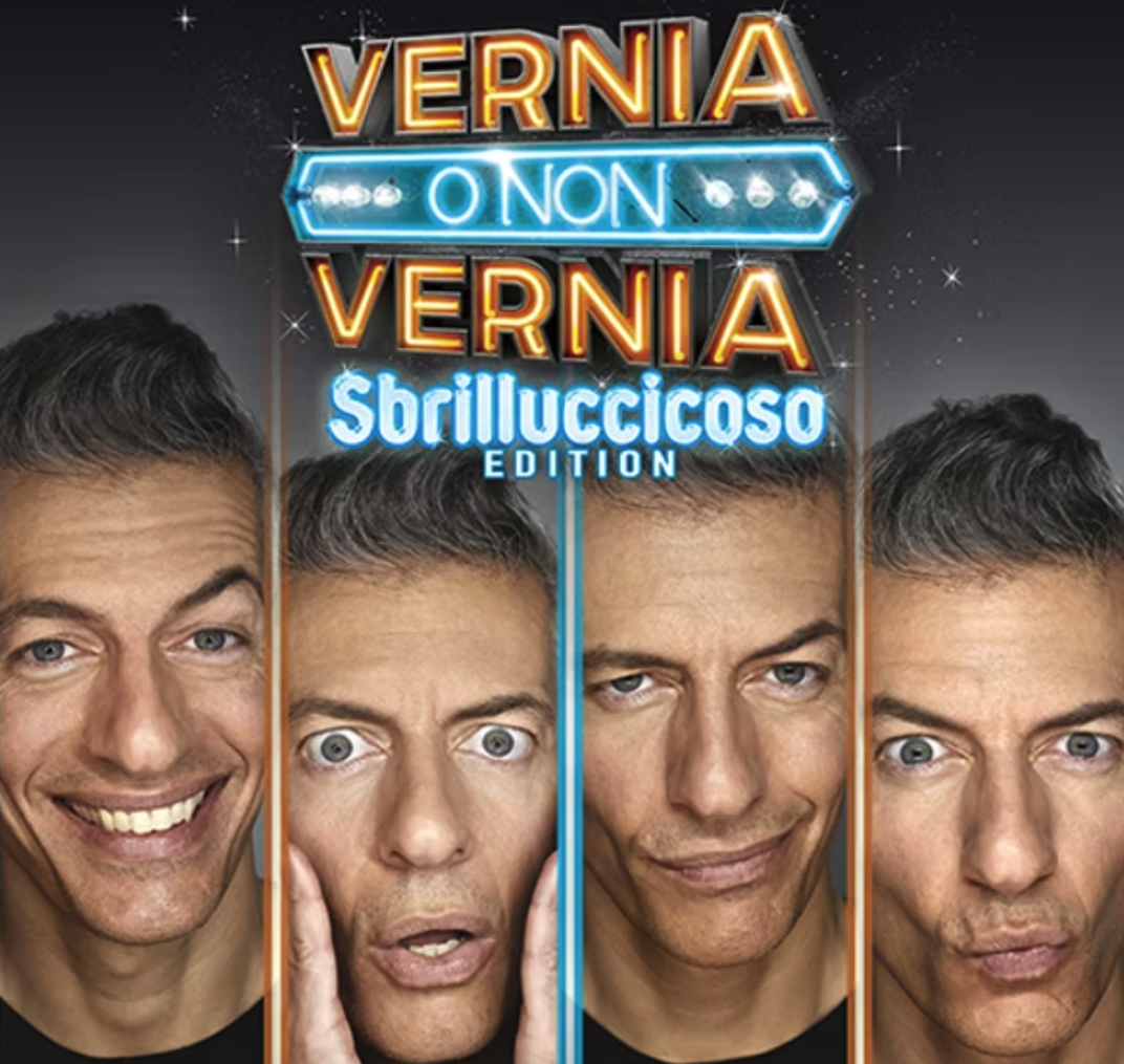Giovanni Vernia in tourn&eacute;e nel 2026 con il one man show &ldquo;Vernia o non Vernia &ndash; Sbrilluccicoso Edition&rdquo;