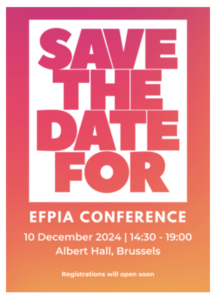 EFPIA Annual Conference 2024, 10 dicembre 2024 EFPIA Annual Conference 2024, 10 dicembre 2024
