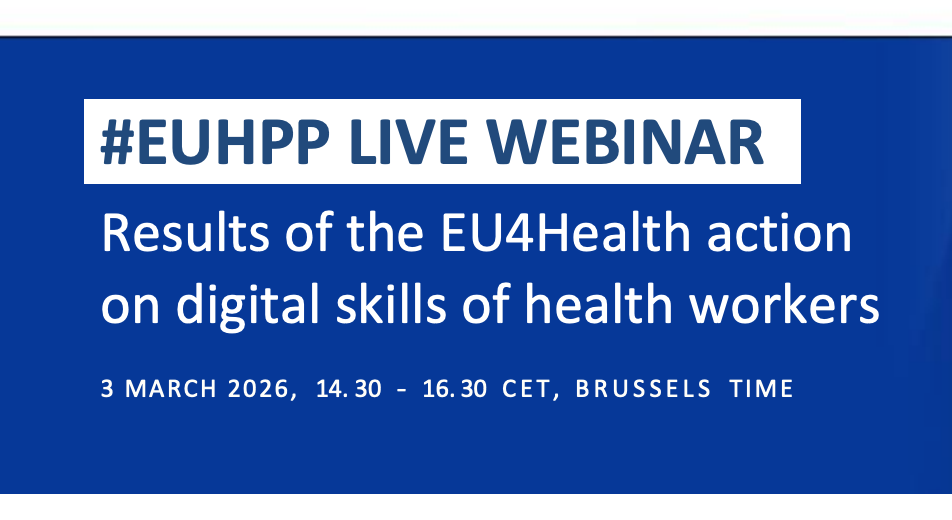 Online event &ldquo;Results of the EU4Health action on digital skills of health workers&rdquo;