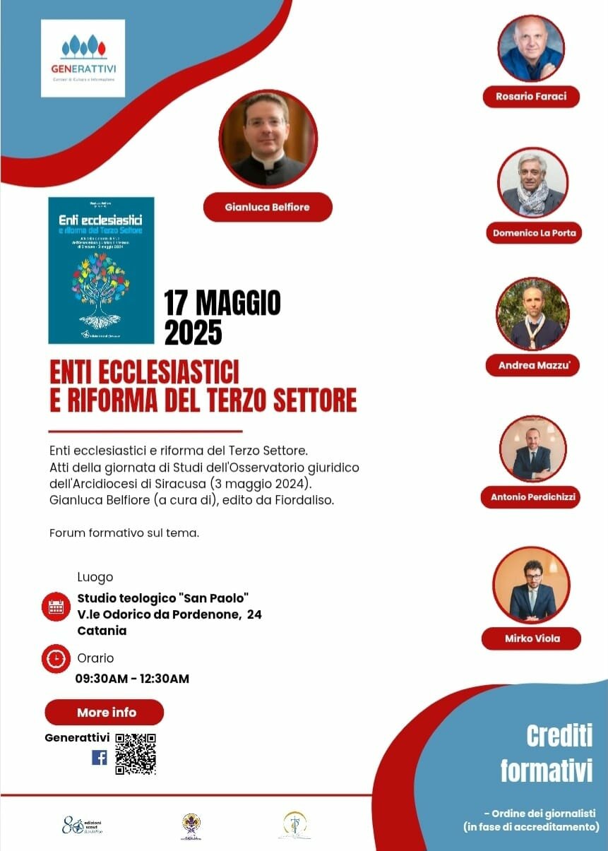 ENTI ECCLESIASTICI E RIFORMA DEL TERZO SETTORE