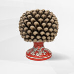 mezza-pigna-in-ceramica-smaltata-beige-con-base-decorata