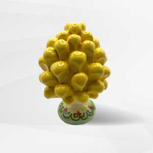 pigna-siciliana-in-ceramica-decorata-a-mano-giallo