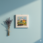 quadro-con-mattonella-in-ceramica-decorata-a-mano-e-pietra-lavica-2126-cm