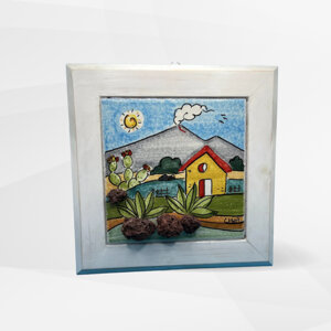 quadro-con-mattonella-in-ceramica-decorata-a-mano-e-pietra-lavica-2126-cm