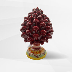 pigna-siciliana-in-ceramica-decorata-a-mano-rosso-scuro