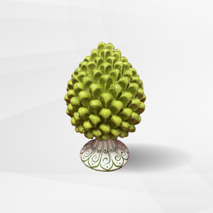 pigna-siciliana-in-ceramica-verde-artigianato-siciliano