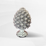 pigna-siciliana-in-ceramica-artigianale-decorata-a-mano-grigio-diverse-misure-1115202530-cm
