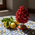 pigna-siciliana-in-ceramica-decorata-a-mano-rosso