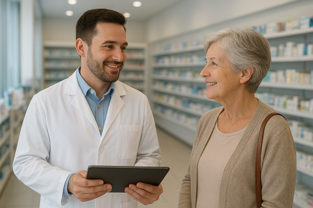 cura dell'anziano test in farmacia