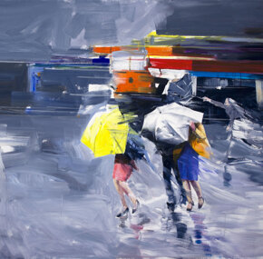  Morning rush, 90x120 cm 