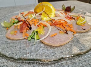 Carpaccio di Spada Affumicato Ristorante Altamarea Marina di Massa 