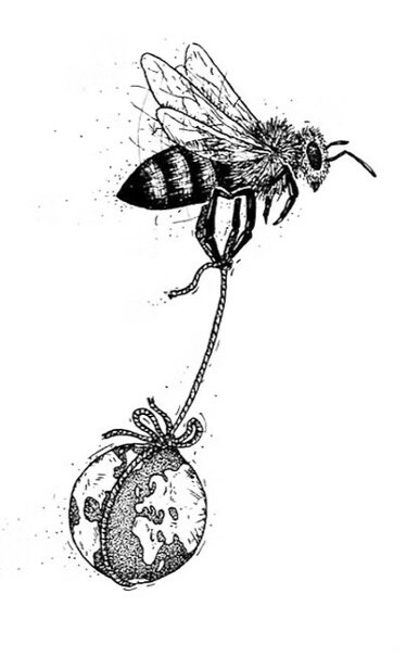 Legame adotta un alveare Ronzio miele