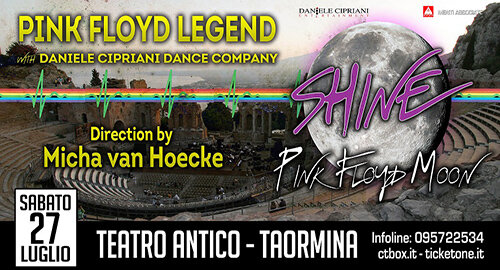 "Shine Pink Floyd Moon" al Teatro Antico di Taormina il 27 luglio