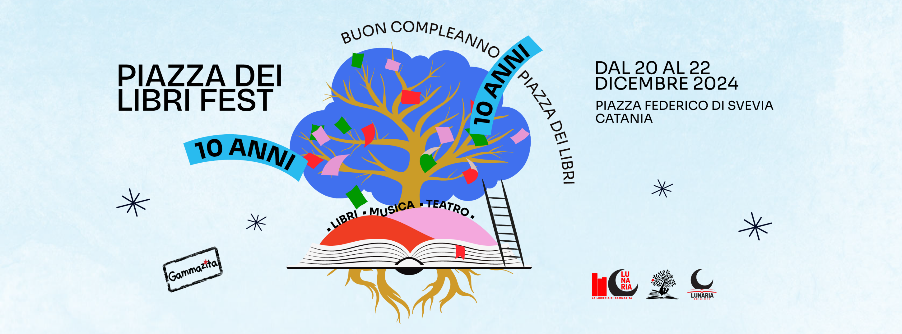 &ldquo;Piazza dei Libri Fest &ndash; speciale 10 anni&rdquo;, a Catania