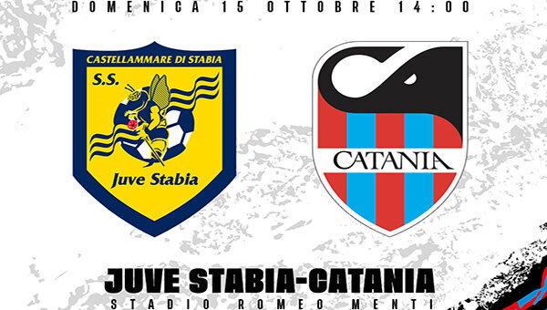 C, il Catania di mister Tabbiani sfida oggi in trasferta la capolista Juve Stabia