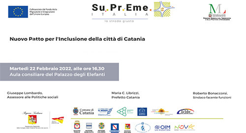 Dal Patto per l&rsquo;inclusione al Polo Sociale Integrato di Catania, oggi pomeriggio la sottoscizione a Palazzo degli Elefanti