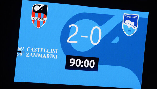 Coppa Italia serie C, il Catania batte 2-0 al "Massimino" il Pescara ed approda in semifinale