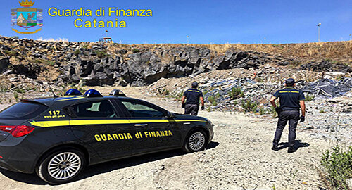 Sequestro preventivo della Guardia di Finanza a Belpasso di una Azienda specializzata nel trattamento dei rifiuti
