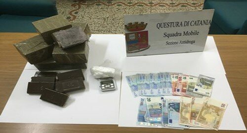 Arrestato dalla Polizia un catanese per trasporto di droga