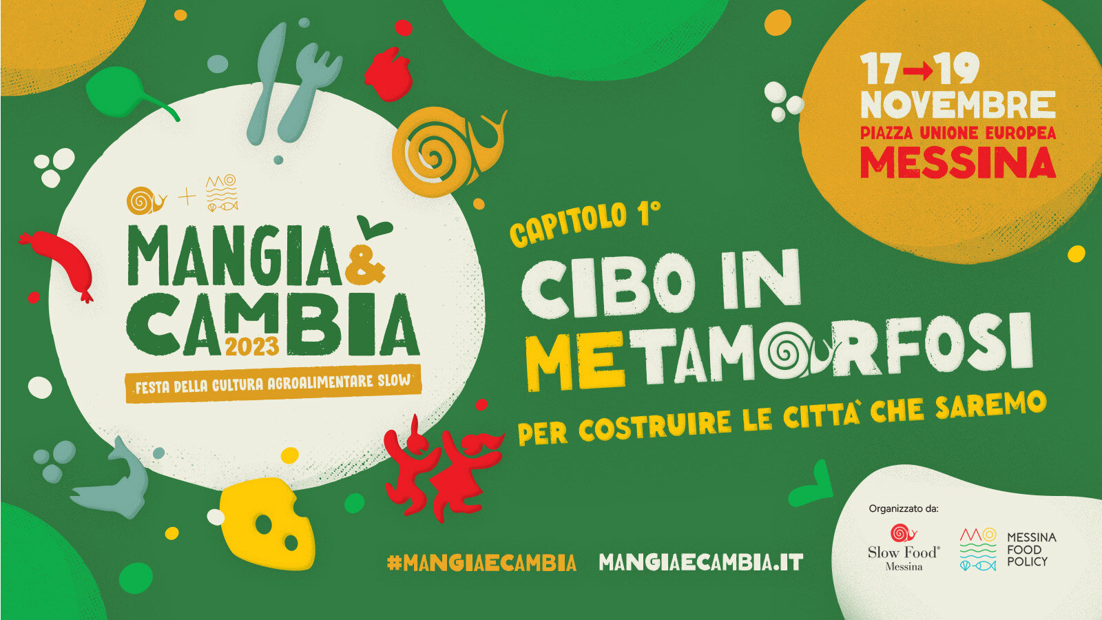 "Mangia e Cambia", la festa della cultura agroalimentare slow a Messina dal 17 al 19 novembre