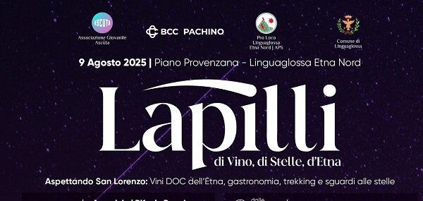 Il 9 agosto a Piano Provenzana - Linguaglossa Etna Nord, la manifestazione Lapilli
