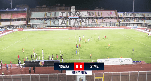 Coppa Italia di serie C, vince e convince il Catania al "Massimino", battuto 6-0 l'Akragas Coppa Italia di serie C, vince e convince il Catania al "Massimino", battuto 6-0 l'Akragas
