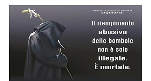 Campagna di sensibilizzazione Liquigas sulle gravi conseguenze del riempimento abusivo delle bombole di GPL