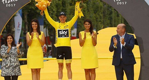 Tour de France 2017, a Parigi sugli Champs Elys&eacute;es tappa a Groenevegen, Cris Froome "signore in giallo" per la quarta volta