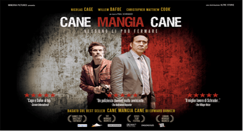 "Cane mangia cane" di Paul Schrader, nelle sale dal 13 luglio, con Nicolas Cage, Willem Dafoe e Christopher Matthew Cook