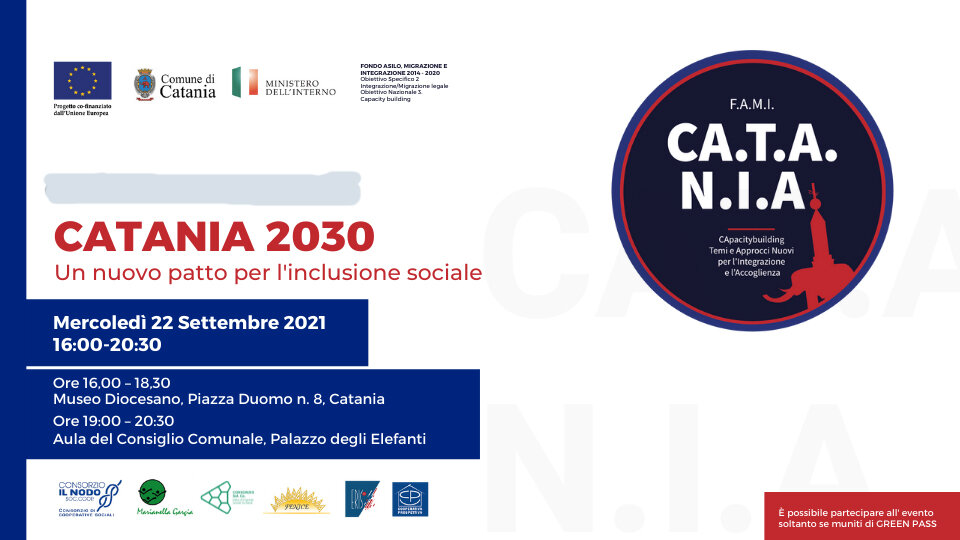 A Catania una voce corale per dire s&igrave; al Patto per l&rsquo;Inclusione sociale, il 22 settembre la firma ufficiale